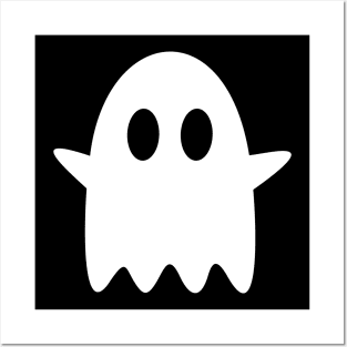 Cute Ghost | White Posters and Art